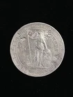 1909 UK British Hong Kong Trade Dollar Silver Coin Chopmarked