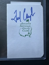 Fred Couples  Signed  Masters Augusta National Scorecard #11  JSA  COA CF 99593