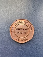 The Lodge of Light 1656  Scottish Masonic Token Penny Coin 