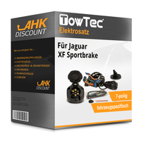 für Jaguar XF Sportbrake 07.2017-Jetzt Towtec E-Satz 7Polig Fahrzeugspezifisch