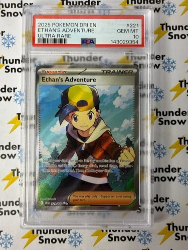 Ethan's Adventure #221 Ultra Rare 2025 Destined Rivals Pokemon PSA 10 143029354