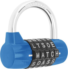 Gym Locker Lock 5 Letter Word Lock Safety Padlock Combination Lock for School Gy