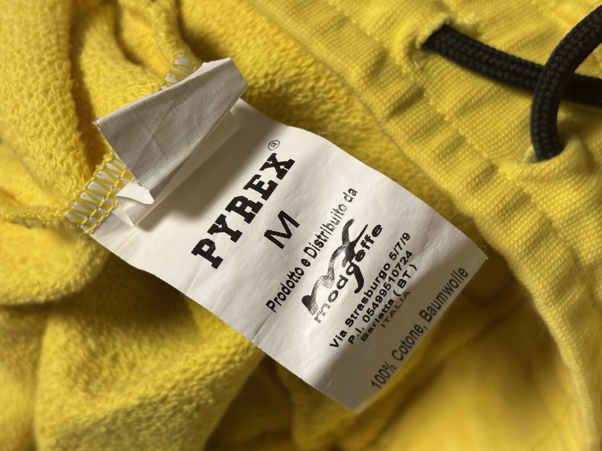 Pyrex Vision Shorts Virgil Abloh Big Logo Size M Yellow | eBay