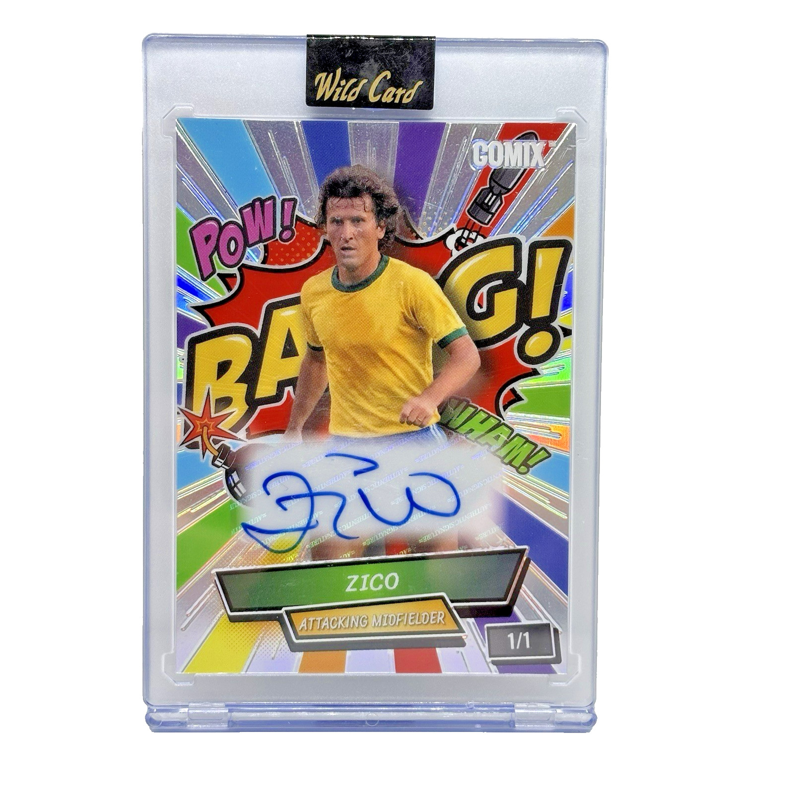 Zico 1/1 Auto 2026 Wild Card Comix Autograph Brazil Futbol World Cup Soccer