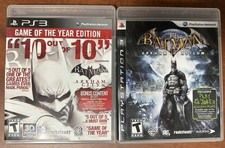LOT: Batman: Arkham City-GOTY/Arkham Asylum (PlayStation 3) CIB, Nice Discs