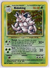 Nidoking 11/102 Holo Rare Base Set Unlimited Pokemon Lightly Played on eBay