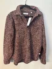 NWT Urban Outfitters Standard Cloth Boucle Speckle Overshirt Sz M Cozy Textured