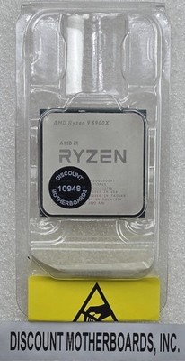AMD Ryzen 9 5900X AM4 12-Core CPU 3.7 GHz Desktop Processor 105W 100-000000061