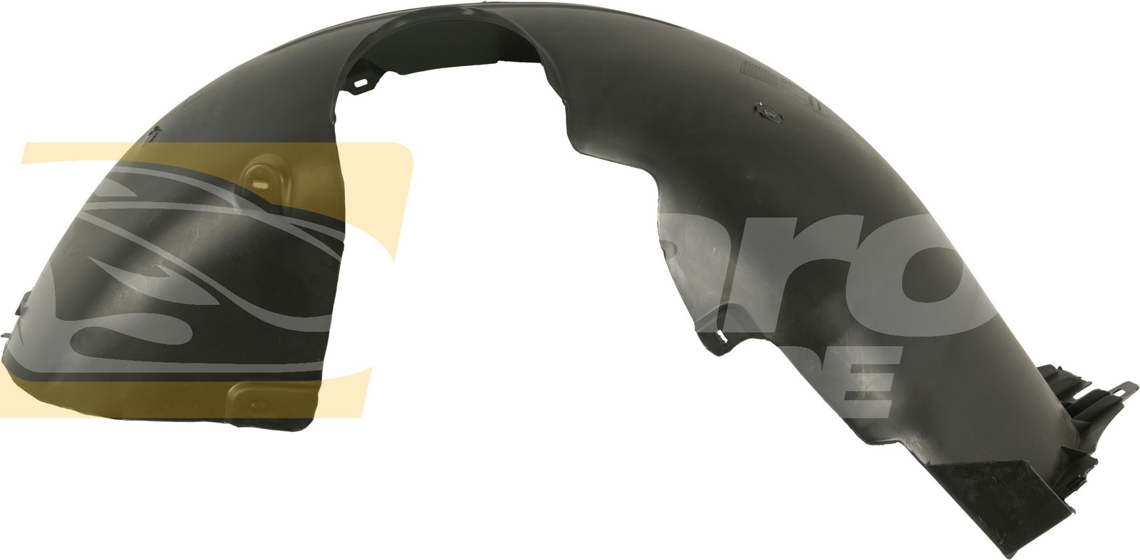 Pare-boue d'aile avant droit pour Golf 7 et Variant - Doublure de passage de roue noire ABS 2013-2020