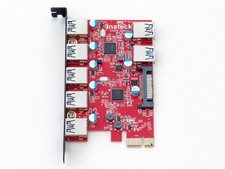 Inateck KTU3FR-502U 7-Port USB 3.0 5Gbps PCIe Expansion Adapter Card
