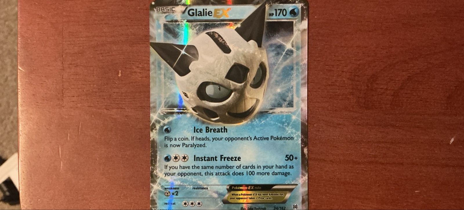 Glalie EX 34/162 Breakthrough Holo