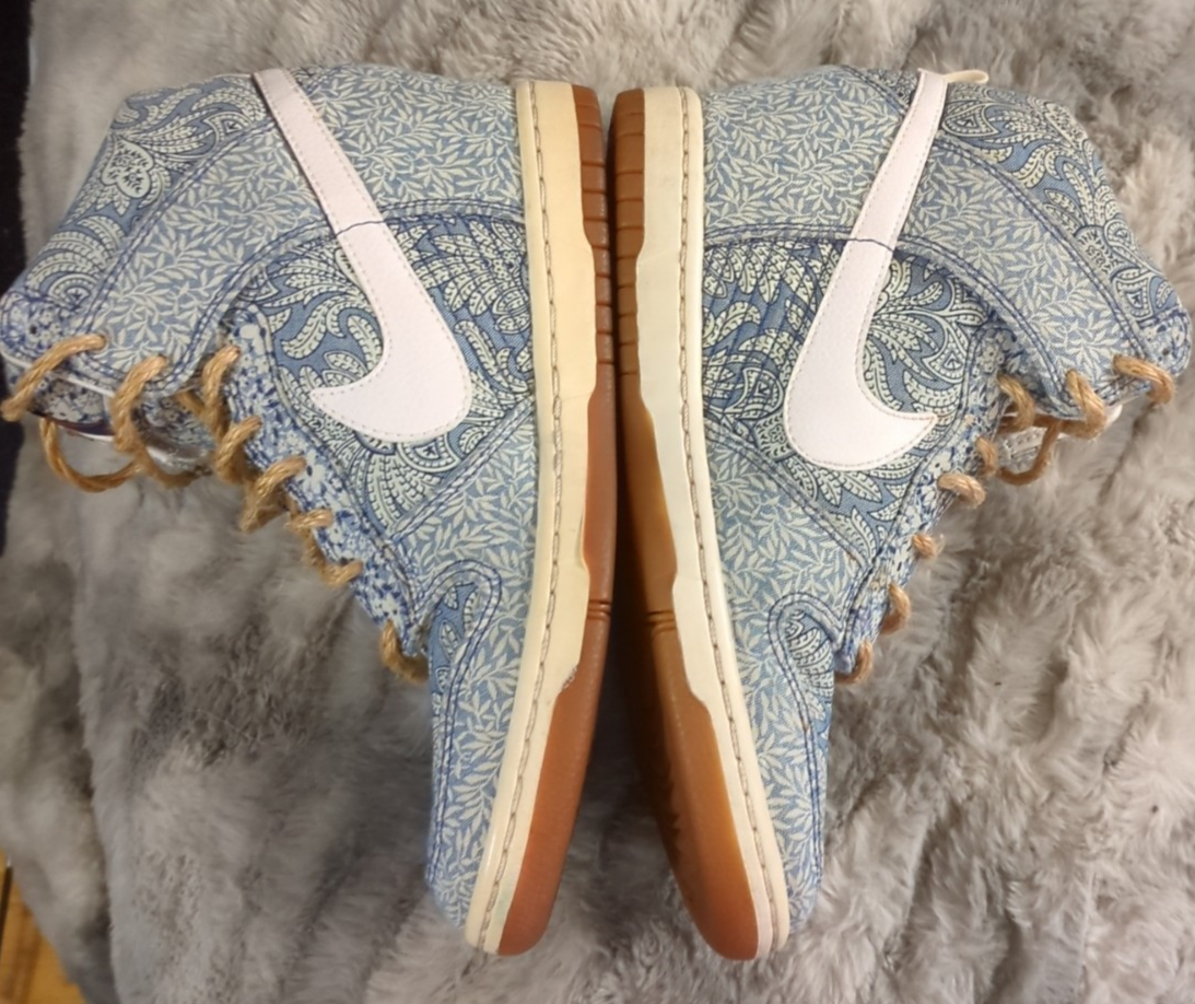 Nike Dunk Sky Hi Blue Recall Liberty of London Shoes Women's Size