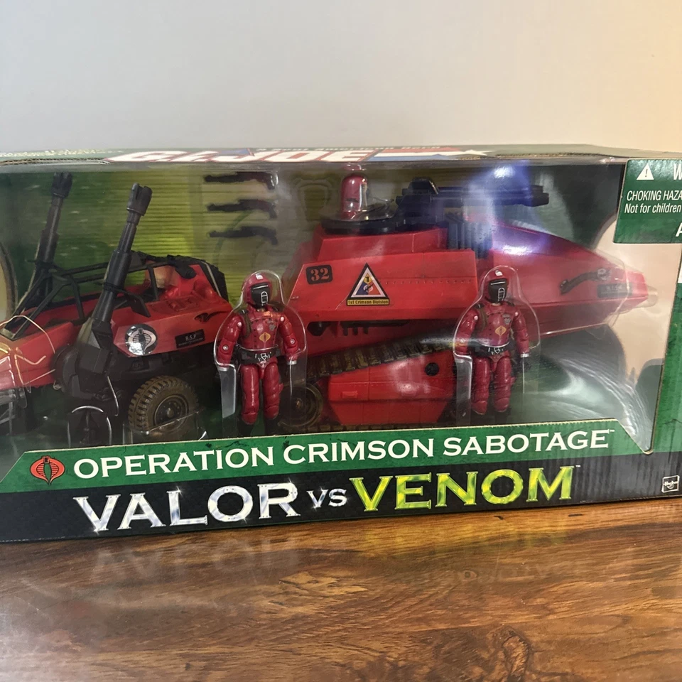 GI Joe Cobra Valor vs Venom Operation Crimson Sabotage Crimson Guard Nuevo Sellado Foto 4 de 4