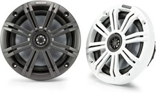 Kicker KM 6.5-Inch Marine Coaxial Speakers 4-Ohm 195W Peak Pair 