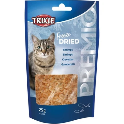 Friandise 100 % crevettes lyophilisées 25 g , pour chats. - Photo 1/2