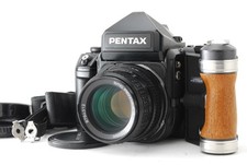 [N MINT w/ Grip] PENTAX 67II AE Film Camera SMC P 105mm F/2.4 Lens From JAPAN