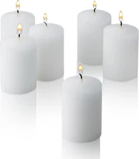 White Votive Candles - Box of 36 Unscented Bulk Candles - 15 Hour Burn Time - fo