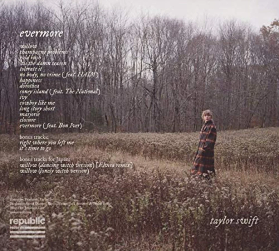 TAYLOR SWIFT EVERMORE Deluxe Edition (Limited edition) CD F/S w/Tracking# NEW - Image 2 of 3