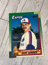 1989 Topps Mark Gardner #284 Montreal Expos Future Star Rookie Baseball Card. rookie card picture