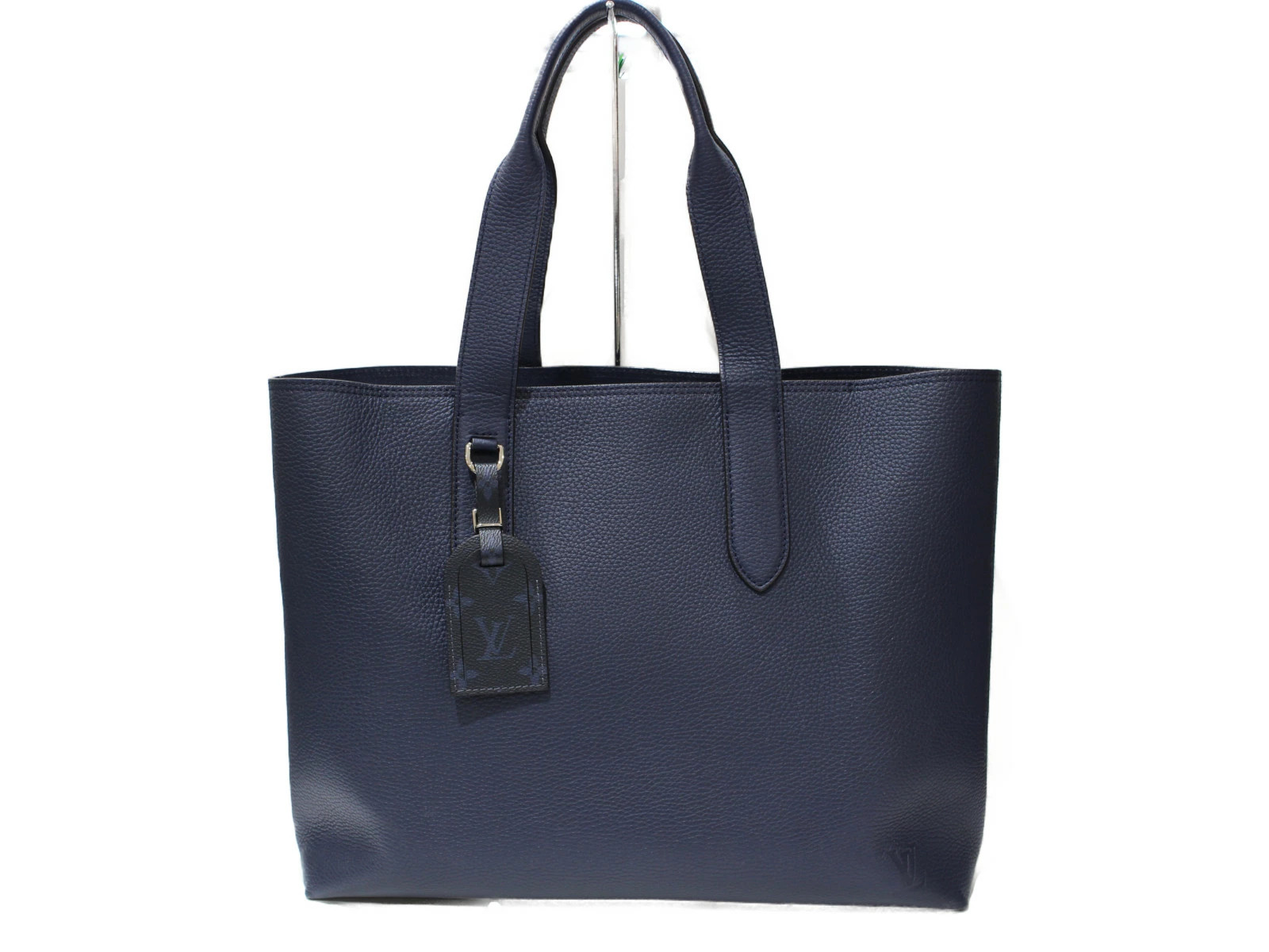 Louis Vuitton Cabas Voyage NV Taurillon Leather Navy Blue Tote Bag