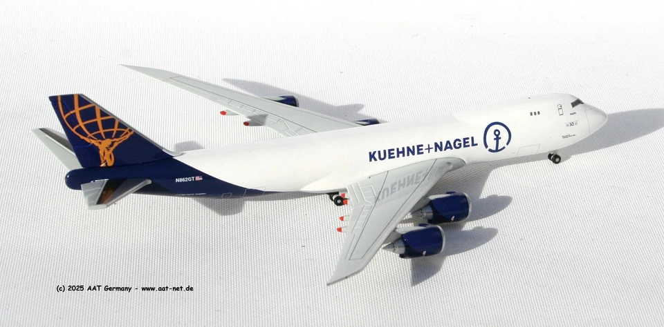 Herpa Wings 1:500 -537506-Boeing 747-8F Atlas Air (Kuehne+Clavos) Nuevo & Ovp - Imagen 2 de 3