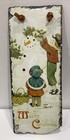 Nantucket Slate Wall Hanging Merry Christmas Children Snowman Vintage Style