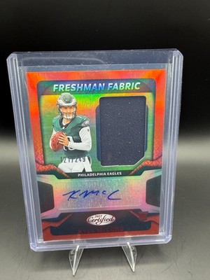 2025 Certified - Freshman Fabric Mirror Signatures Kyle McCord #FBC-KMD  12/249