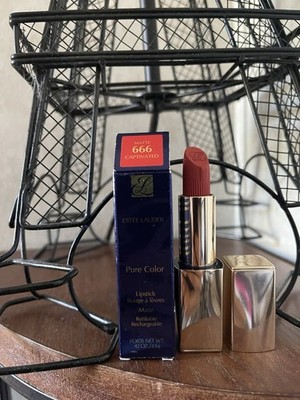 ESTEE LAUDER Pure Color MATTE Lipstick 666 CAPTIVATED Full Size
