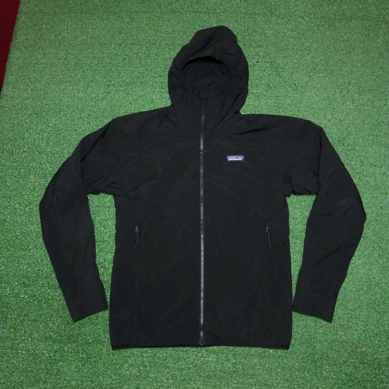 Patagonia Nano Air Chaqueta con Capucha Cremallera Completa Sudadera con Capucha 84366 Negra Para Hombres Pequeña