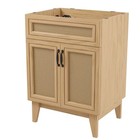 New⚡️Javer 24"Wx18"Dx33"H Rattan 2-Shelf Bath Vanity Cabinet without Top(Sink Ba