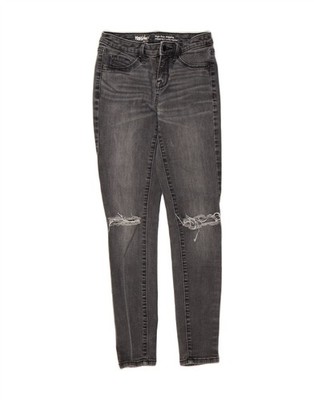 Mossimo Damen Distressed High Rise Jegging Jeans US 00 2XS W24 L27 Grau CX05