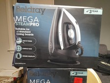 New Beldray Steam Station Iron Mega Steam Pro Ceramic Soleplate 2600W 1.5L