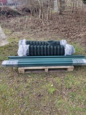 CHAIN LINK FENCING WITH POSTS AND FITTINGS