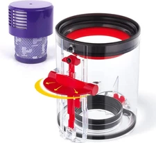 WYWY.Wide Upgraded Dust Bin Compatible with V10 Vacuum Cleaner Canister Small