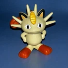Nintendo 1999 Original Meowth Figure Plastic Toy Standing Pokemon 3" Ornament
