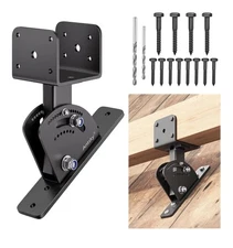 Roof Riser 4x4 (Actual Size:3.5"×3.5") Adjustable & Anchored Angle Saddle Patio.