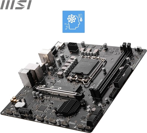 MSI PRO H610M-E DDR4 Motherboard, Micro-ATX - Supports Intel 12th Gen Core Proce - Afbeelding 6 van 7