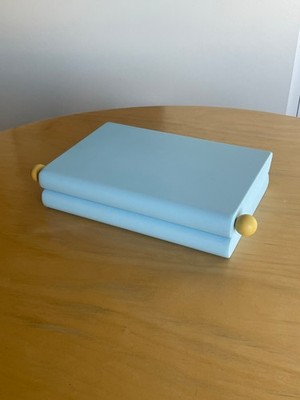 Areaware Jewely Jewelry Box SAMPLE - Designed by Sarah Burns - Light Blue/Yellow