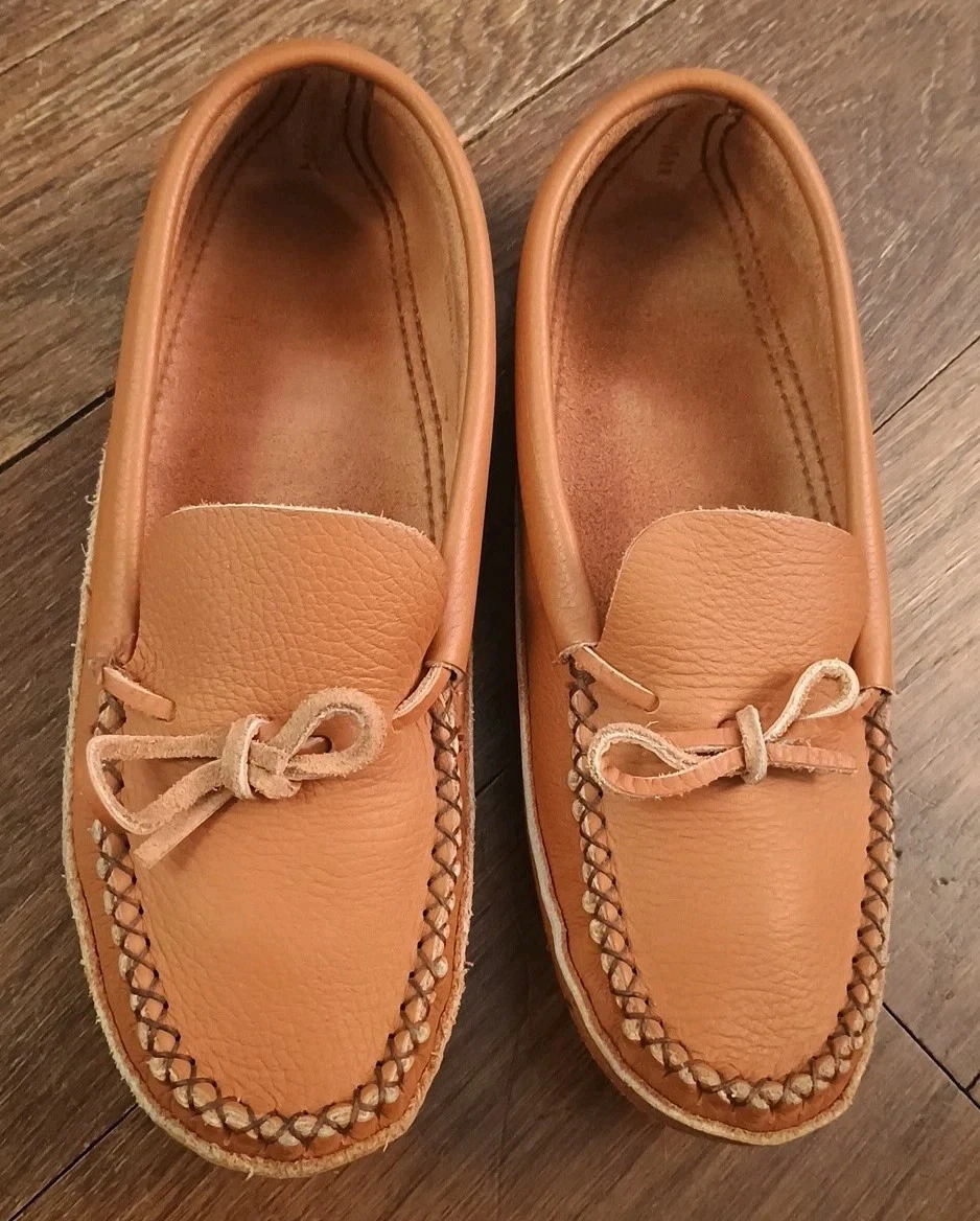 Handmade Moccasin Leather Upper Slippers for Men for sale | eBay
