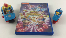 Paw Patrol Mighty Pups Super Paws DVD Mighty Twins Figures Car Racer Figure Lot