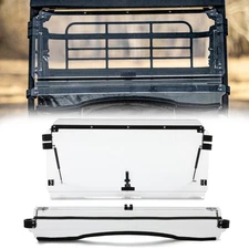3-IN-1 Clear Scratch Resistant Flip Windshield For Kawasaki Mule Pro MX 2019+