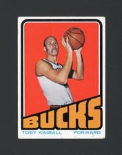 1972-73 Topps Toby Kimball Milwaukee Bucks Basketball #68 ***Crease Middle***