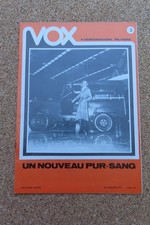 Magazine VOX N°3 Hebdomadaire Militaire - 23 Janvier 1975 - Un Nouveau Pur-Sang