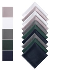 Mens Handkerchierfs 100 Cotton Handkerchief for Men Soft Men's Hankies Solid...