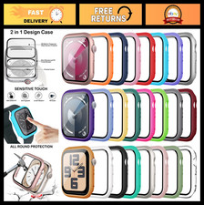 24-Pack Protective Case for Apple Watch 44mm SE 3/SE 2/6/5/4  Tempered Glass, S