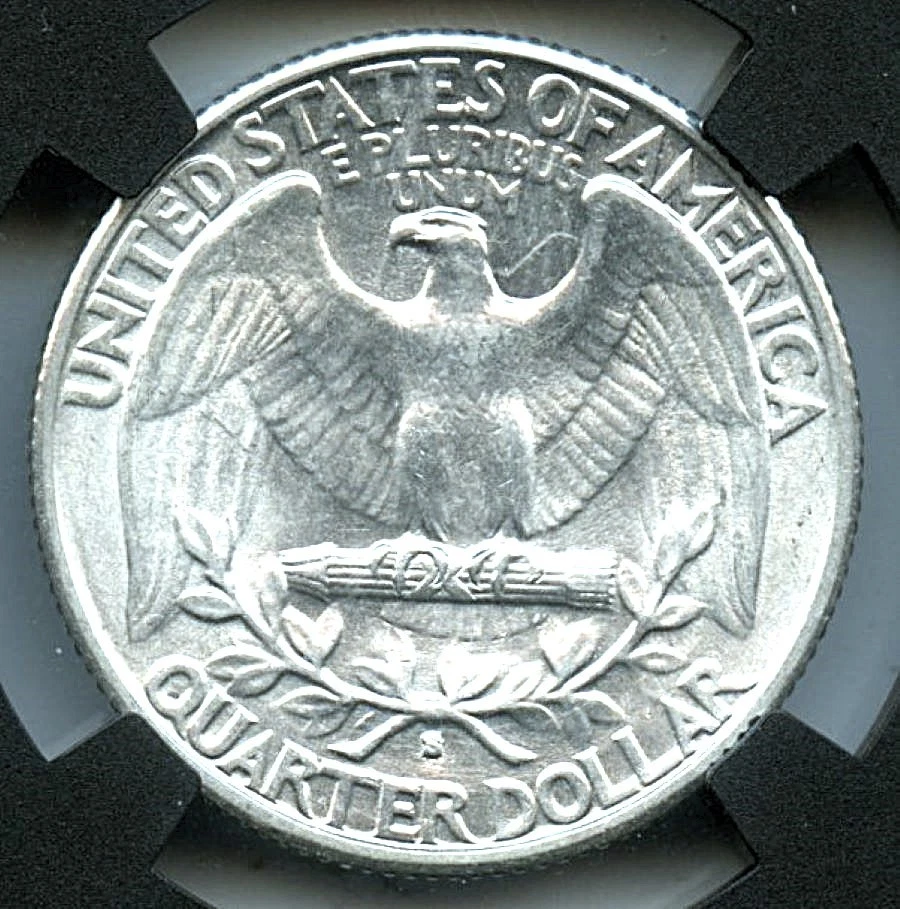1932-S Washington Quarter, NGC MS61 - Image 2 of 3