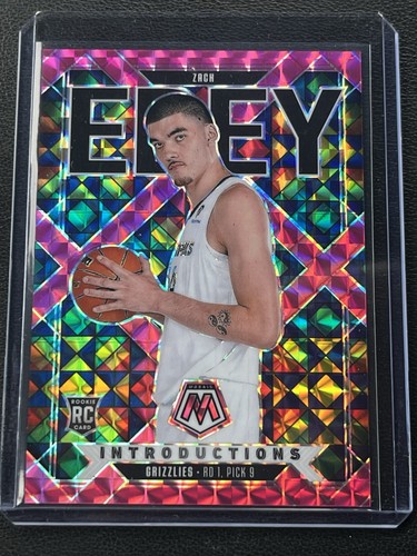 Zach Edey 2024-25 Mosaic Rookie Introductions Pink Prizm RC /149