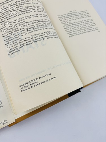THE STAND Stephen King 1978 Book Club Edition HCDJ Doubleday T45 Gutter Code - Picture 9 of 11
