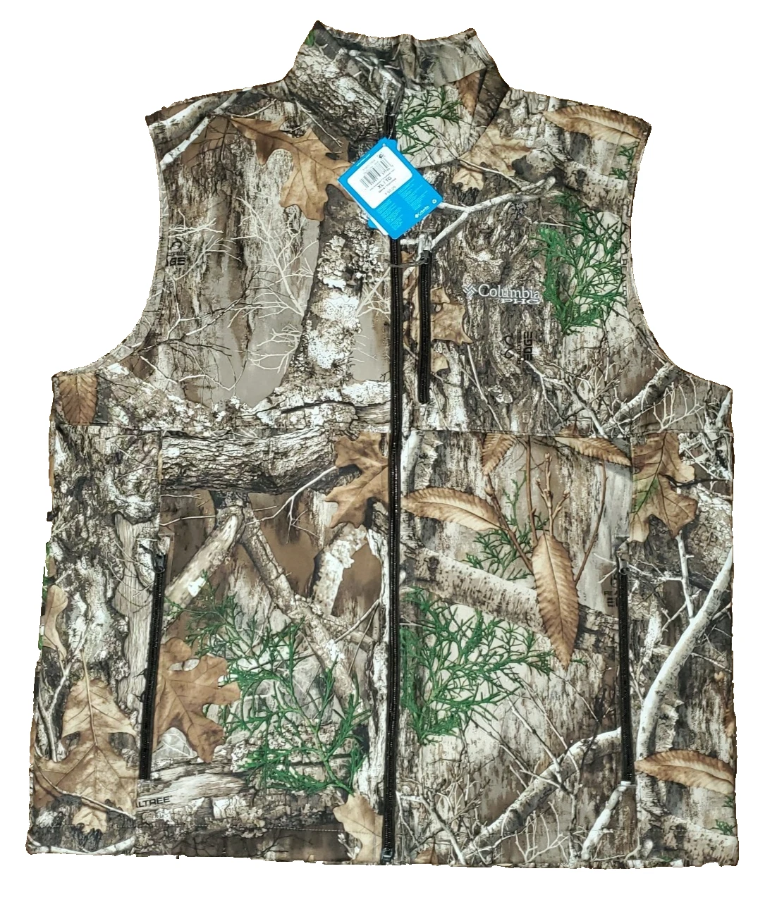 NWT Columbia Men’s XL PHG Softshell Hunting Vest Ascender II RealTree Camo $80