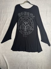 Killstar Charmstone Dress Tunic Black Goth Gothic No Tag See Pictures Xl 